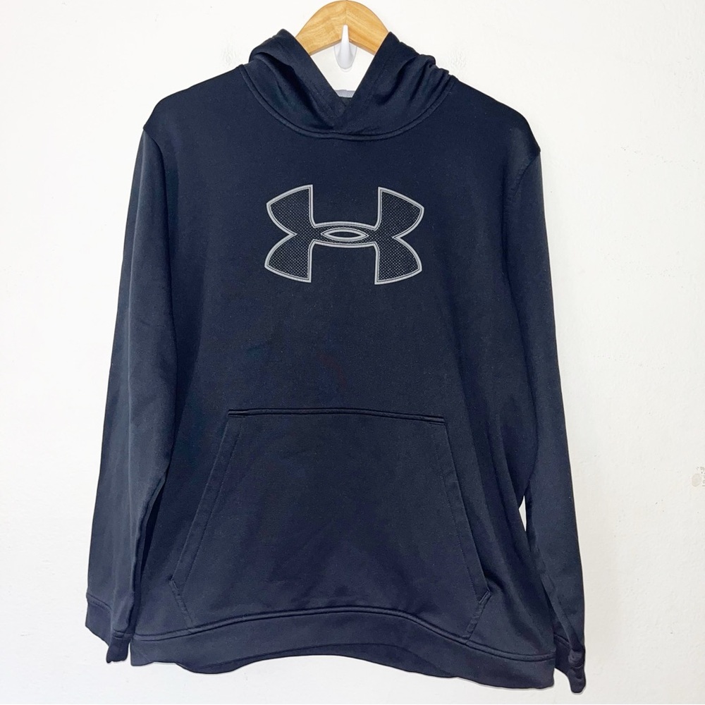 Under Armour Black Coldgear Loose Fit Hoodie Sz XXL 2XL